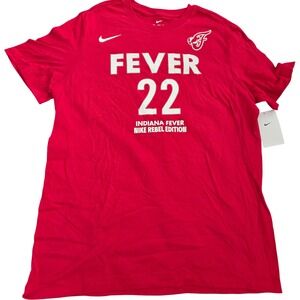 Nike Indiana Fever 22 Caitlin Clark Rebel Edition Unisex NWT T Shirt Red Large